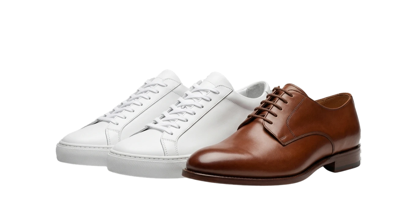 Freshly cleaned shoes restored by ShoeCare Dubai