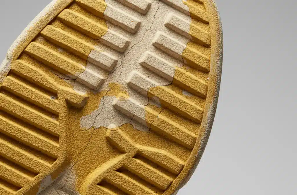 Sneaker midsole yellowing