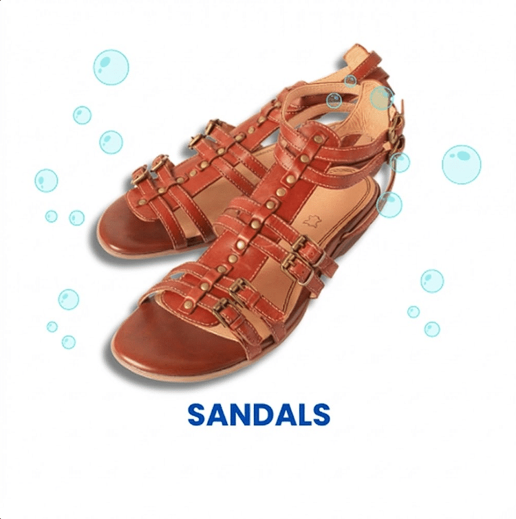 Freshly cleaned sandals