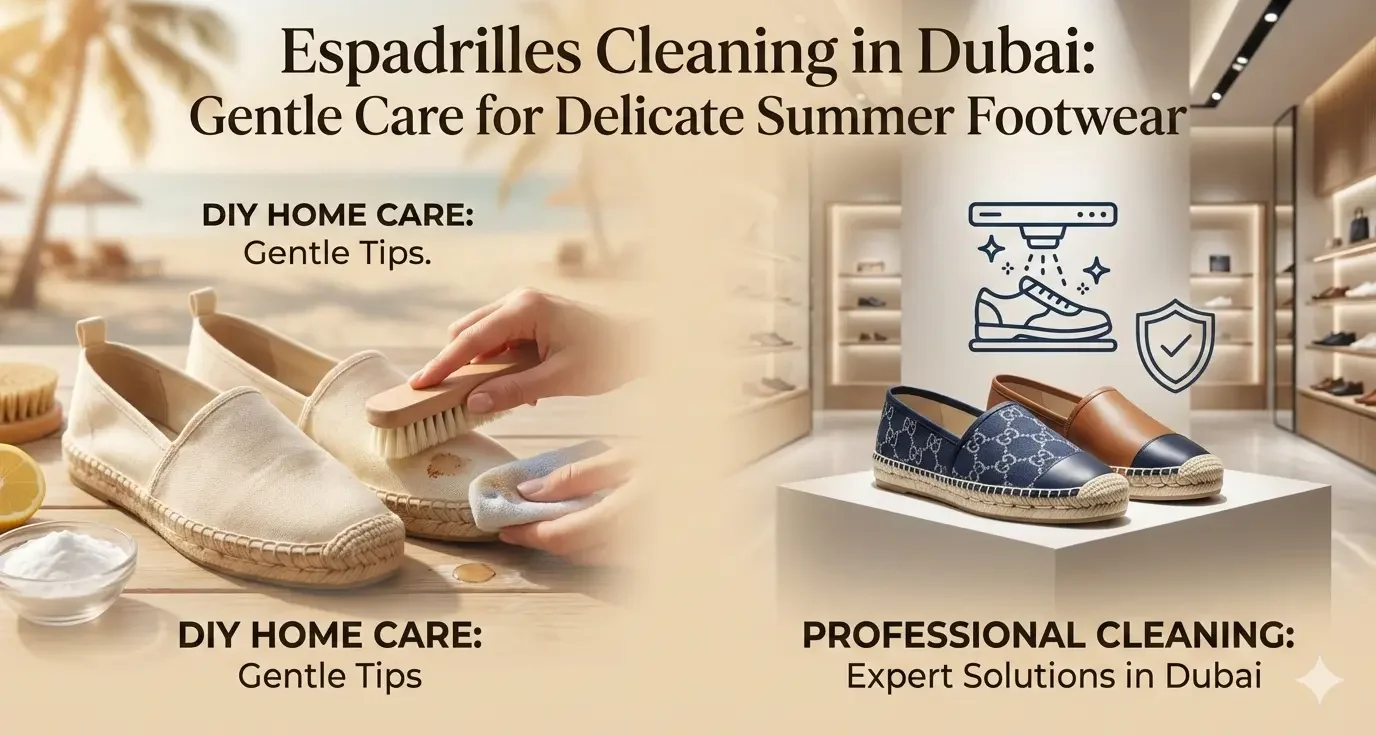 Espadrilles Cleaning in Dubai: Gentle Care for Delicate Summer Footwear Espadrilles Cleaning in Dubai: Gentle Care for Delicate Summer Footwear