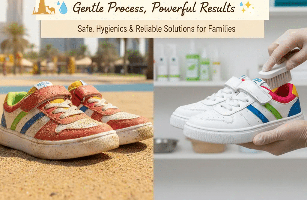 Expert Kids Shoes Cleaning in Dubai: Gentle Process, Powerful Results