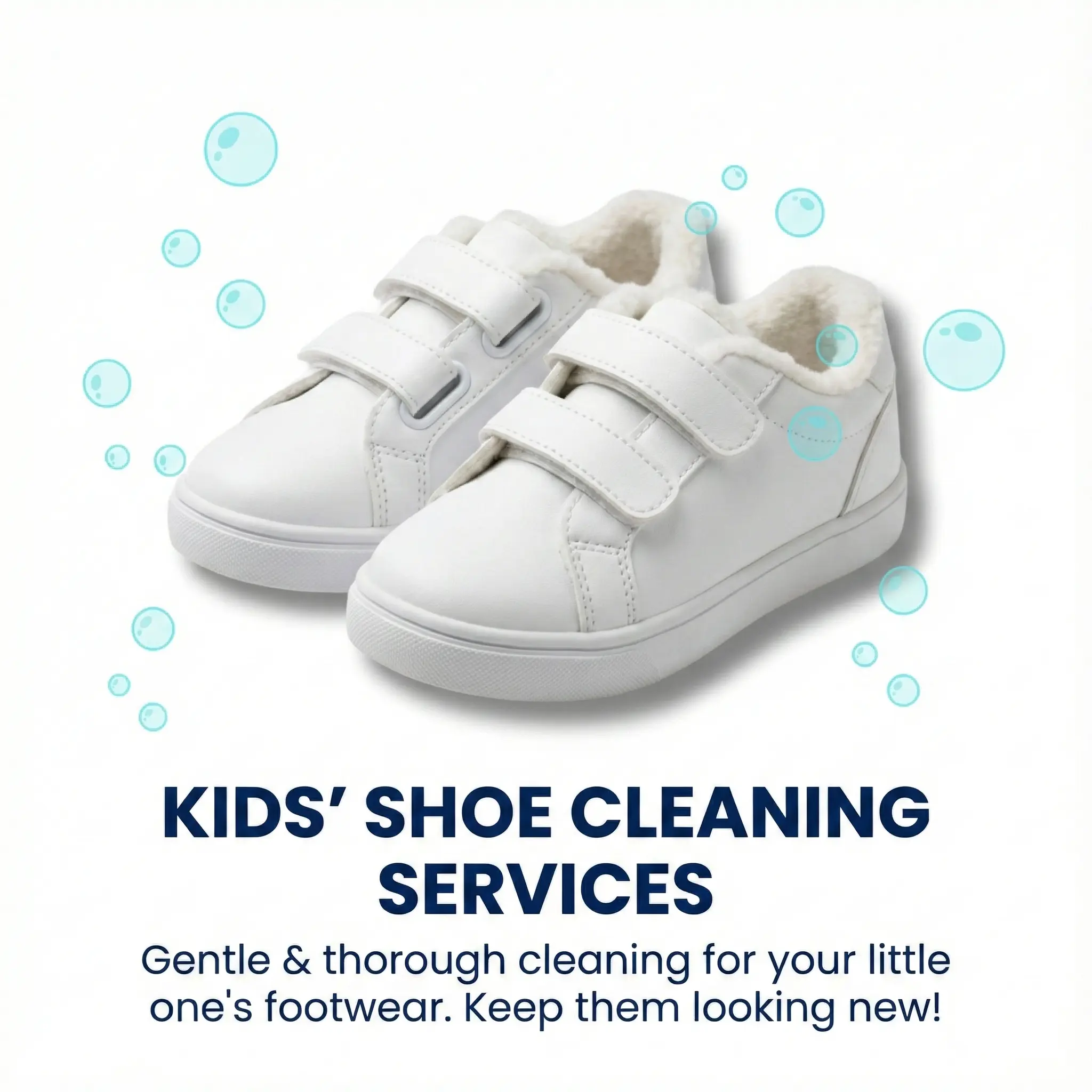 Kids shoes cleaning