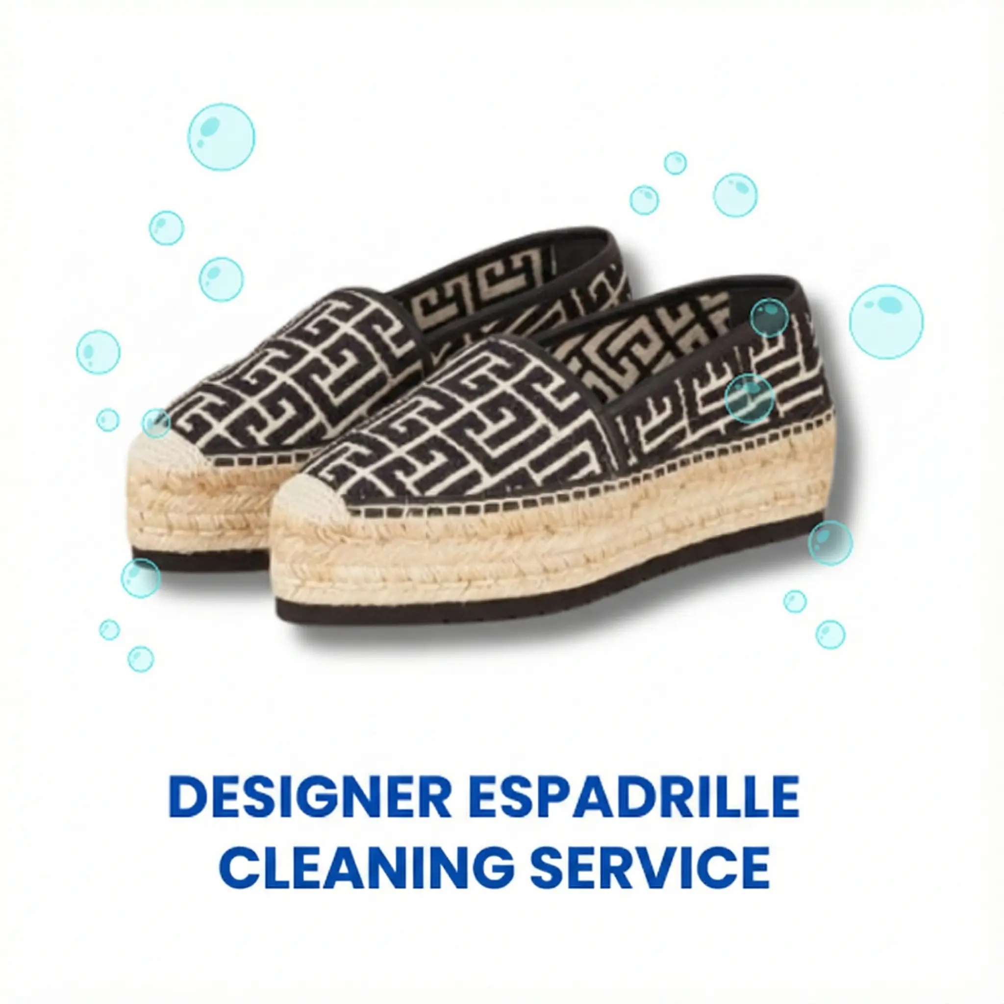 Designer espadrilles cleaning