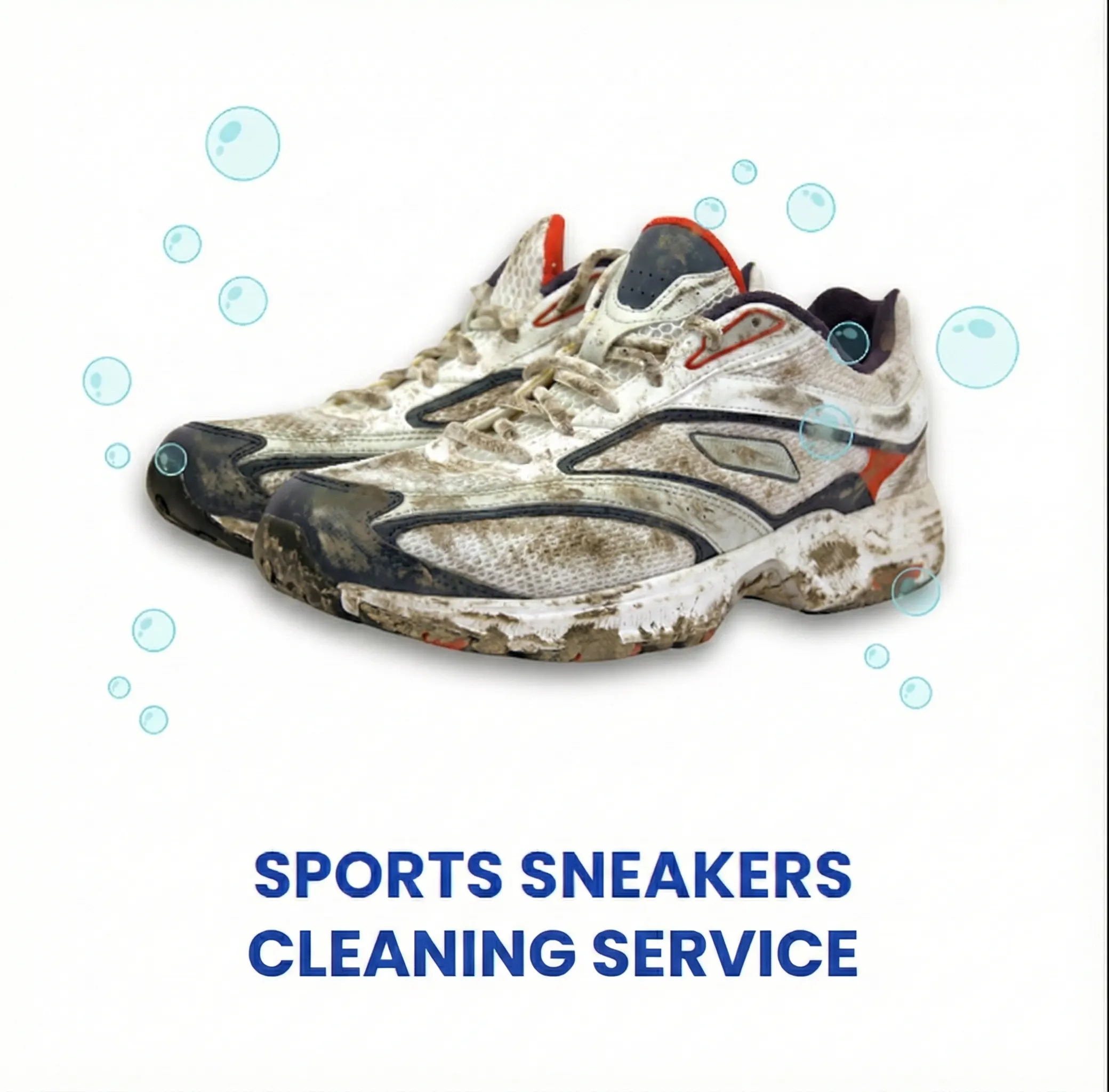 Sports sneakers cleaning